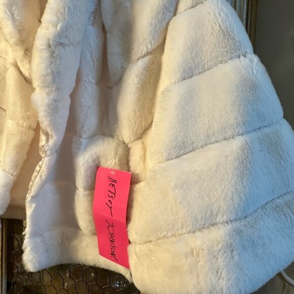 Betsey Johnson Fur Jacket Medium - Picture 4 of 6